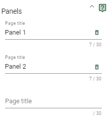 Container: Expansion panel
