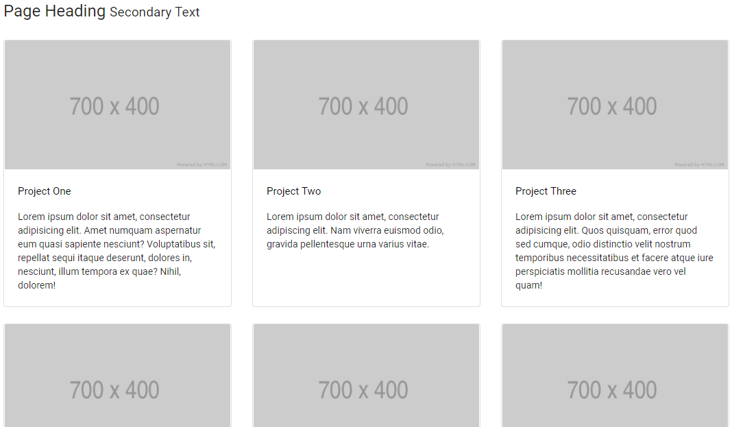 HTML blocks